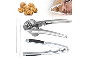 YISKY Walnut Pliers, Walnut Cracker Tool, Nut Crackers Tool, Nutcracker with Non Slip Grip, Metal Nut Cracker Tool for All Sorts of Nuts, Kitchen Plier Cutter Tool (Style F)