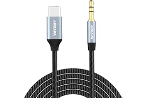 ANDAPA Kabel Audio Aux USB-C na 3,5 mm (1 m) Kompatybilny z iPhone 15 Pro Max/Plus, Samsung S24/S23/S22/S21, Pixel 4/5 XL, iPad Pro