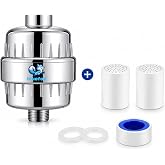 Bluefox SILVER Duş Filtresi + 2 Yedek Kartuş &ndash; KDF 55 & Aktif Karbonlu Su Arıtma Filtresi, Klor ve Ağır Metal Azaltıcı, Sa&ccedil; &