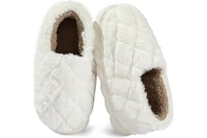Kricely Toddlers Kids Winter Slippers Lightweight Warm Plush House Non Slip Slippers Indoor Gaming Shoes for Boys Girls