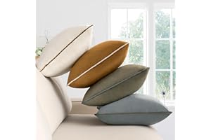 NOSTHEART Fundas Cojines 40x40 Juego 4 Funda Cojines Sofa Terciopelo Funda de Cojine Hogar Decorativa Fundas de Color para Sala de Estar sofás，Camas