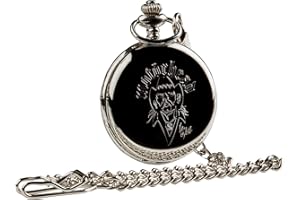 THE LUXURY VAULT Motorhead Lemmy Signed Pocket Watch and Chain in Luxury Wooden Gift Case Autographed