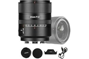 7artisans AF24mm F1.8 Autofokus Objektiv für L Mount Vollformat Weitwinkel Fotoobjektiv,großer Blende Kameralinse Kompatibel mit Leica/Panasonic S1,DC-S1,S5,DC-S5,LUMIX S9 Serie/Sigma L Serie,Schwarz