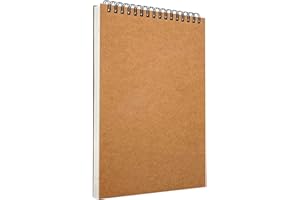 SEACEA A4 Sketch Books Sketch Pads Hard Back Cover A4 Spiral Bound Sketch Pad for Children Adults 160gsm Paper 60 Pages (A4-1Pack)