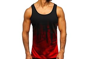 sutelang lurryly T-Shirt sans Manches Hommes D'été Casual Sport Musculation Shirts Débardeu Couleur Unie Confortable Maillot de Corps Débardeur Grande Taille Pas Cher