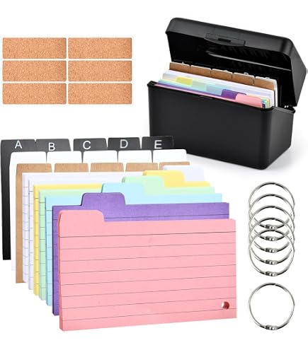 Boîte Fiches Helit BeeBox A7 - Bleu - Range Cartes De Visite Ou Flashcards