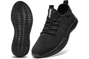 CAIQDM Women Running Shoes Slip-on Walking Sneakers Lightweight Breathable Trainers Tennis Shoes