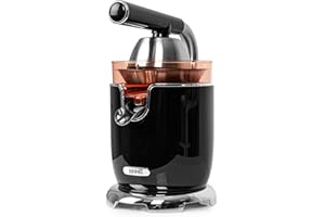 ‎DURONIC Duronic JE605 Saftpresse elektrisch 600W, Zitronenpresse 400ml, Zitruspresse 2 Kegel, Orangenpresse, hohe Saftgewinnung, Edelstahl Fruchtpresse mit Sieb, Citrus juicer, Orangensaftpresse