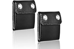 KIOINER 2Stück Sicherheitsgurt Positionierer, Leder Sicherheitsgurt Versteller Auto Gurtversteller, Universal Auto Sicherheitsgurt Clip Positionierer zum Entspannen von Schulter und Nacken