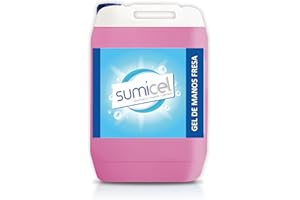 SUMICEL Gel cremoso con pH neutro para la limpieza de manos, con un suave y fresco aroma a fresa, garrafa de 5 litros
