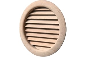La Ventilazione LGRS125F kratka wentylacyjna z drewna bukowego, okrągła, średnica 140 mm