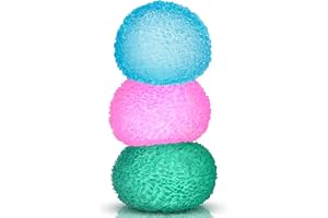 SLEEPHEAD® 3pc Stress Balls for Adults, Squishy Ball Sensory Textured Memory Gel Fidget for Kids/Adults Hand Exercises, Valentines Day Party Favors Anxiety Relief Squeeze Ball(1.57“)