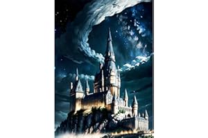 CEOVR Diamond Painting Kit Completo Harry Potter Kit Diamond Painting ​5D,Hogwart Pintura Diamante 5D 30x40 cm,Pintura de Diamantes,Diamond Painting Kit para Adultos Niños