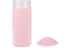 Heku 30330-04: Arena decorativa, color rosa, 750 g, en lata resellable, 750g / Körnung 0,1mm