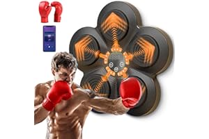lifetter Music Boxing Machine, Electronic Music Boxing Machine, Bluetooth Boxing Machine, Smart Music Boxing Machine, Wall Boxing Training Equipment for Home Exercises, Stress Relief