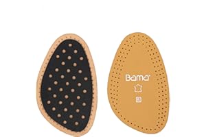 Bama Comfort Exquisit ½ - Premium Halb-Sohlen, Schuheinlagen aus hochwertigem Leder, stoßdämpfende Einlegesohlen mit Aktivkohle für Erwachsene, 1 Paar