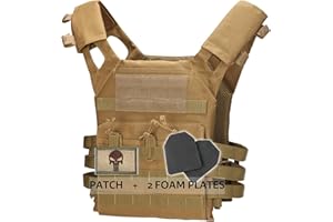 InfantryPro Gilet Tactique Airsoft Gilet Tactique gendarmerie porte plaque militaire Protection Airsoft equipement Airsoft pistolet airsoft replique arme bille Gilet Par Balle airsoft sniper air soft