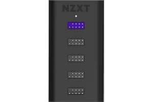 NZXT Internal USB Hub 3-4-Ports Intern USB 2.0-hubb - Svart | Lägger till fyra interna USB 2.0-portar med magnetfäste och dua