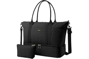 HOTOR Sac De Voyage 45x36x20 pour Easyjet – Grand Sac Voyage Femme Hommes Avec Compartiment Chaussures, Pliable Bagage Cabine, Léger Sac à Main Fourre Tout Pratique Pour Week-ends et Voyages