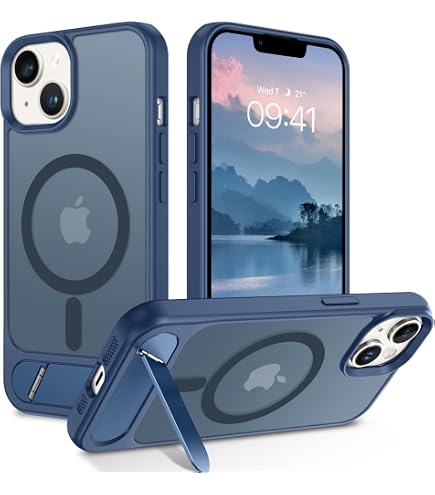 Kwmobile Cover In Silicone TPU Per IPhone 13 - Custodia Sottile, Gommata, Antiscivolo, Colore Petrolio Opaco
