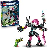 LEGO DREAMZzz Mateo, Siber Beyin Robotuna Karşı 71495-8 Yaş ve &Uuml;zeri &Ccedil;ocuklar i&ccedil;in Mermi Atıcılar, A&ccedil;ılan Kokpit ve Mateo Min