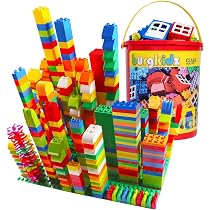 Neez Mattoncini Costruzione 100 Pezzi Per Bambini 1-5 Anni: Giochi Educativi In Plastica ABS, Compatibili Lego, Set Multicolore