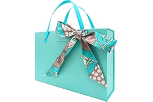 VISONDECO Teal Gift Box - 11x7.6x3.5 Inches Large Gift Box with Lids and Handles, Portable Magnetic Gift Box for Presents