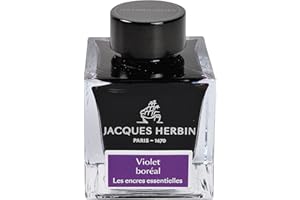 J. HERBIN Jacques Herbin 13173JT - Flacone di inchiostro da 50 ml, per penna stilografica e penne roller, colore: Viola Boreal
