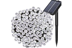 FANSIR Solar String Lights, 72ft 200 LED Outdoor String Solar Powered Fairy Lights Waterproof 8 Modes Garden Decorative Light for Tree, Patio, Garden, Yard, Home, Wedding, Party (Cool White)