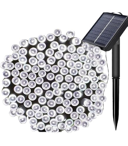 Luci Solari Da Esterno A Forma Di Fiore 50 LED – 7 Metri, 8 Modalità, Impermeabile IP65 – Per Giardino E Alberi