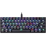 Motospeed 60% Mechanical Keyboard Portable 61 Keys RGB LED Backlit Type-C USB Wired Office/Gaming Keyboard for Mac, Android,