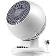 Iris Ohyama Woozoo Table Fan, 13㎡, Desk Fan, White, 3 Speeds, Oscillation, Vertical Tilt, Silent, Quiet, For Bedroom, Living Room, Kitchen, Air Circulator, Small, Cooling, Powerful, PCF-M15