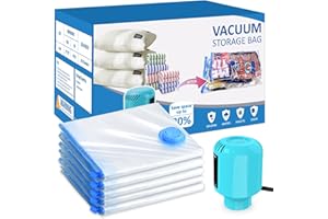 BAMCOO Sacchetti Sottovuoto Vestiti 5 Pezzi 80x60cm Sacchi Sottovuoto Vestiti Sacchi Sottovuoto Piumoni Riutilizzabili Per Contenere Vestiti Lenzuola Piumoni Cuscini Coperte
