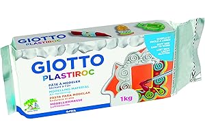 GIOTTO Plastiroc - Pain 1kg de pâte à modeler autodurcissante blanche