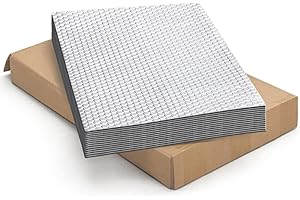 DKIEI Car Sound Deadening Mat Self Adhesive, 20 Sheets 80 Mil(2 mm) Thickness Total 20 Sqft(1.9 Sqm) Area Car Sound Proofing Mat, Butyl Automotive Sound Deadener, Audio Noise Insulation and Dampening