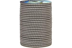 Corderie Italiane 006003656 Treccia elastica grigio perla 8 mm - 5 mt