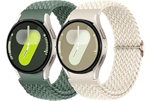 Netolo Pleciony pasek do zegarka Samsung Galaxy Watch 6 40 mm/ 44 mm / Galaxy Watch 7 / Galaxy Watch 4 5, nylonowy sportowy pasek do zegarka Watch 4/6 Classic / Watch 5 Pro 45 mm / FE 40 mm