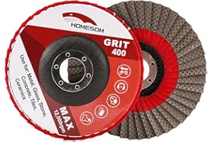 HOMESOM Disco diamantato da 4 pollici per mola diamantata, smerigliatrice angolare da 100 mm, disco abrasivo in pietra in metallo e plastica abrasiva grana 400
