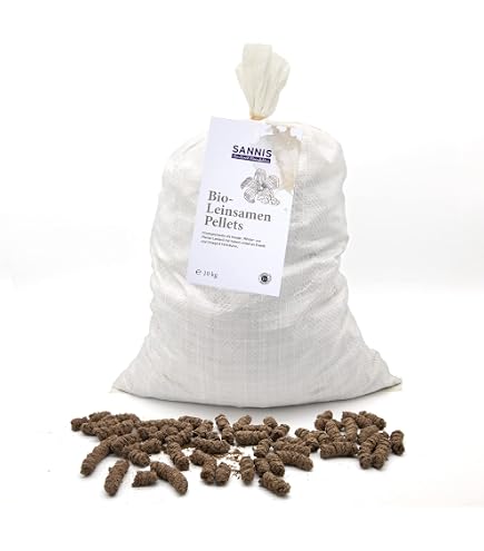 Urkraft Leinsamen-Pellets 2 Kg – Natürliche Ergänzungsfütterung Für Pferde, Ohne Kochen