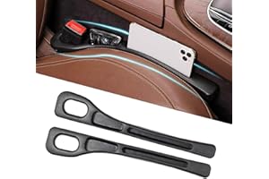 Genérico Organizador Coche,Organizador Lateral de Coche,Caja Almacenaje Huecos Asientos Coche,Organizadores de Asiento, para Guardar Bebidas,Teléfonos Móviles,Cable de Datos (Black)