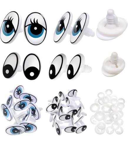 Adesivi Occhi Per Artigianato - 1000 Pezzi Bianchi E Neri, Per Bicchieri, Argilla, Lavoretti Bambini - Foto 8