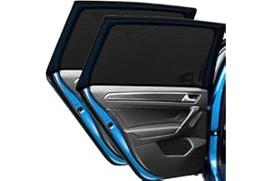 Car Window Sun Shades,KEUGT 2pcs Sun Shade Blocking Mosquito Net,Auto Window Shade for Baby,Car Accessories,Square Window Sunshade,Solar/ultraviolet Protection Auto Window Cover For Fits Most Vehicles