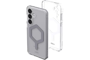 Urban Armor Gear Plyo Pro Case Samsung Galaxy S25 Plus cover (Designed for Samsung, anello magnetico, Ricarica wireless compatibile) ice (trasparente)/argento
