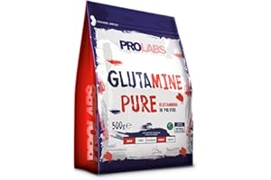Prolabs GLUTAMINE PURE - Busta da 500 g - Purissima glutammina in polvere solubile - Recupero e rigenerazione muscolare – Vegan