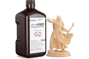 ELEGOO ABS-Like Resin 3.0 Pro, Resina Fotopolimerica per Stampa 3D ad Alta Resistenza ai Graffi, Resina UV 405nm per Stampanti MSLA/DLP/LCD Polimerizzazione Rapida Alta precisione, Beige 2000g