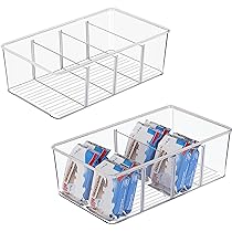 BranQ Lot De 2 Récipients à Épices Organisateurs Cuisine - Transparents Sans BPA 30,7 X 11,3 X 8 Cm