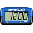Needit Park Micro elektronische Parkscheibe mit Zulassung I Digitale Parkuhr Mikro blau mit Batterie u. Montage Zubehör