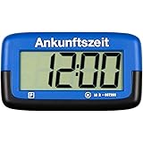 Needit Park Micro elektronische Parkscheibe mit Zulassung I Digitale Parkuhr Mikro blau mit Batterie u. Montage Zubehör