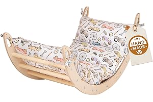 WoodsCraft Arche d'Escalade pour Bebe et Enfant avec Coussin Hypoallergénique | Arche Montessori Bebe - Arche Escalade | Jeux Montessori: Escalade Enfant Interieur