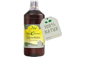 cdVet Naturprodukte EquiGreen GutActive Horse 1 Litro - Supporto della Condizione intestinale - Problemi digestivi - Flora intestinale - preziosi acidi lattici + antiossidanti + enzimi + vitamine -
